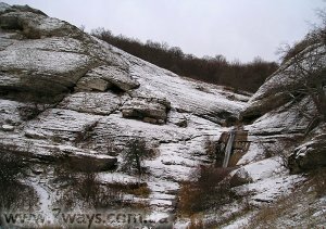 Поход: водопад Джурла зимой